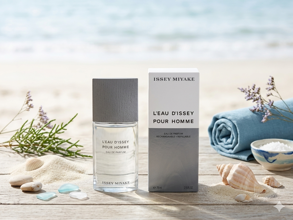 【レビュー】イッセイミヤケ新作香水「L’EAU D’ISSEY POUR HOMME EAU DE PARFUM」｜夏に映える、静けさと緑をまとった香り